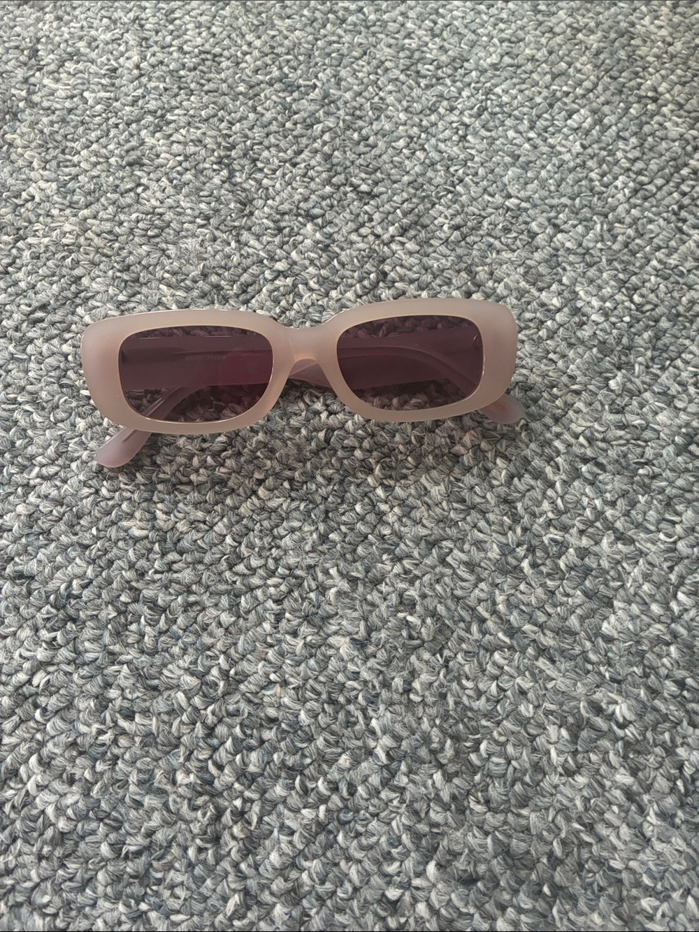 J. Crew Rectangular Sunglasses in Soft Pink